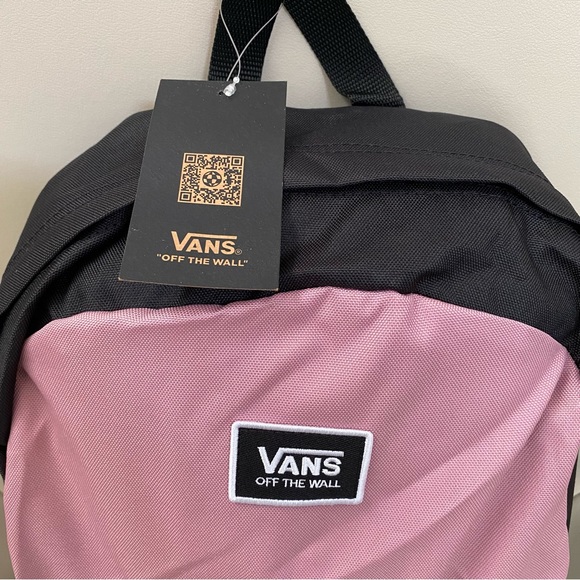 New Vans multicolored color block backpack w/ multiple pockets - Picture 2 of 8